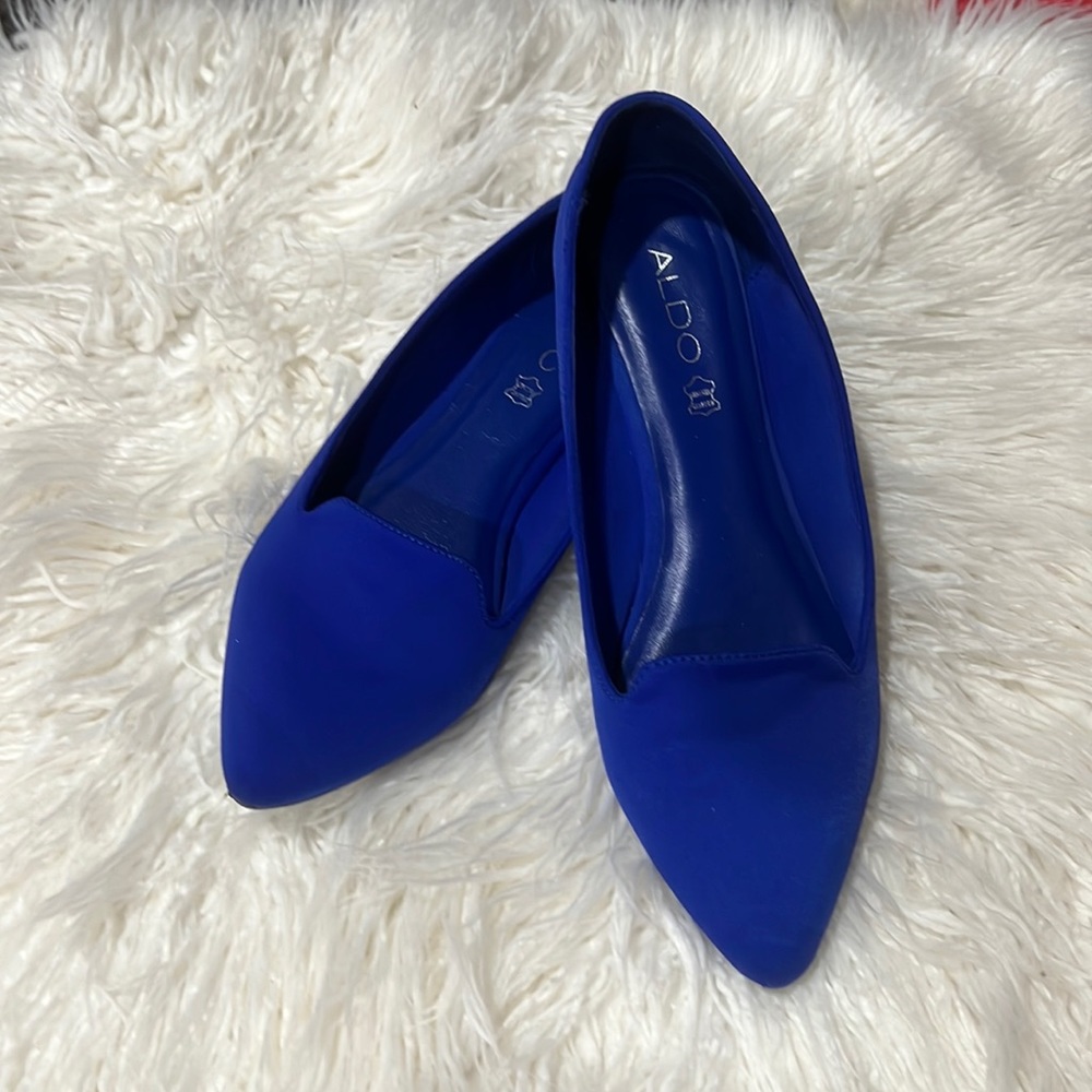 Blue smoking loafer with genuine leather interior